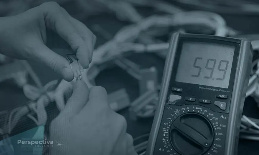 Międzyprocesowa kontrola wiązki elektrycznej - Miernik elektryczny wiązki kablowej