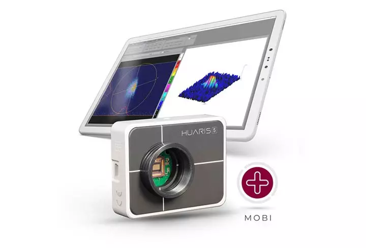 huaris five mobi to przenośny profilometr wiązki laserowej z aplikacją z miernikiem mocy