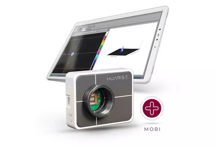 huaris one is a portable laser beam profiler powered by AI for remote power meter monitoring